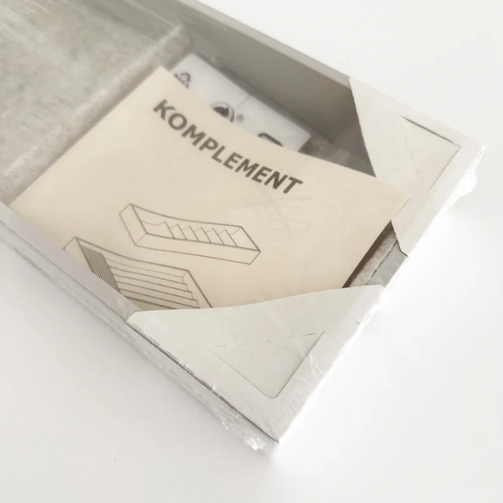 NEW IKEA KOMPLEMENT Storage with 4 compartments, light gray, 6x20 7/8x2 